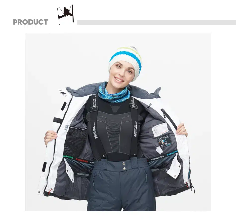 RUNNING RIVER Brand Women Winter Warm Ski Jacket S-XXXL Size Women Windproof Sports Jackets High Quality Snow Jacket #L4984 3