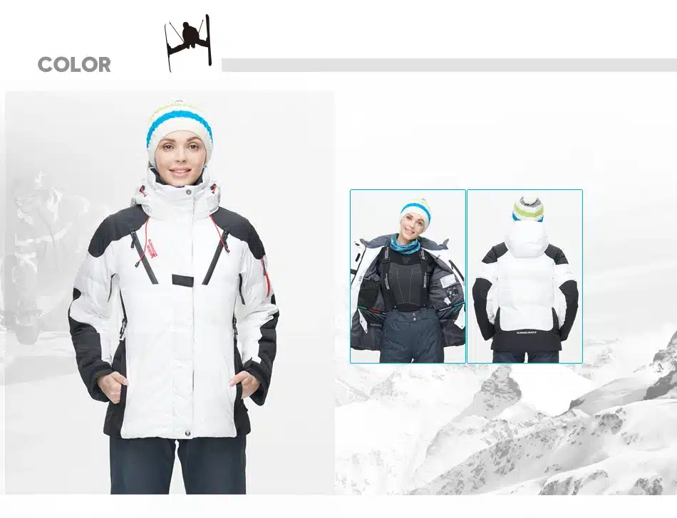 RUNNING RIVER Brand Women Winter Warm Ski Jacket S-XXXL Size Women Windproof Sports Jackets High Quality Snow Jacket #L4984 4