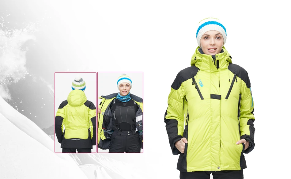RUNNING RIVER Brand Women Winter Warm Ski Jacket S-XXXL Size Women Windproof Sports Jackets High Quality Snow Jacket #L4984 7