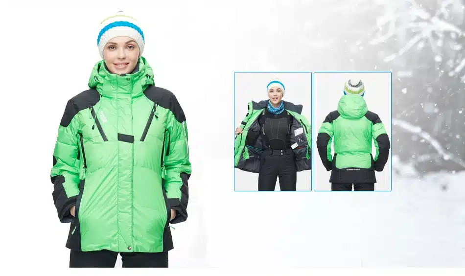 RUNNING RIVER Brand Women Winter Warm Ski Jacket S-XXXL Size Women Windproof Sports Jackets High Quality Snow Jacket #L4984 8