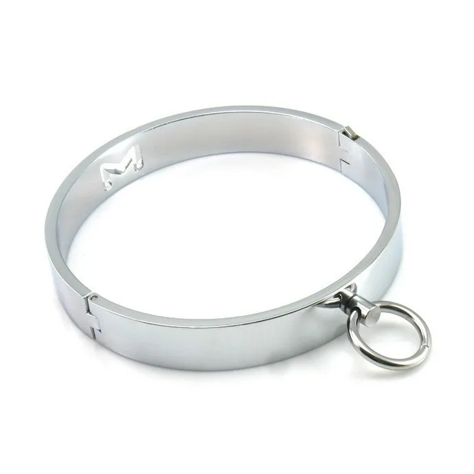 New BDSM Toys Female Stainless Steel Metal Neck Collar Sex Slave Role Play Necklace For Women Fetish Restraint Bondage Ring 12
