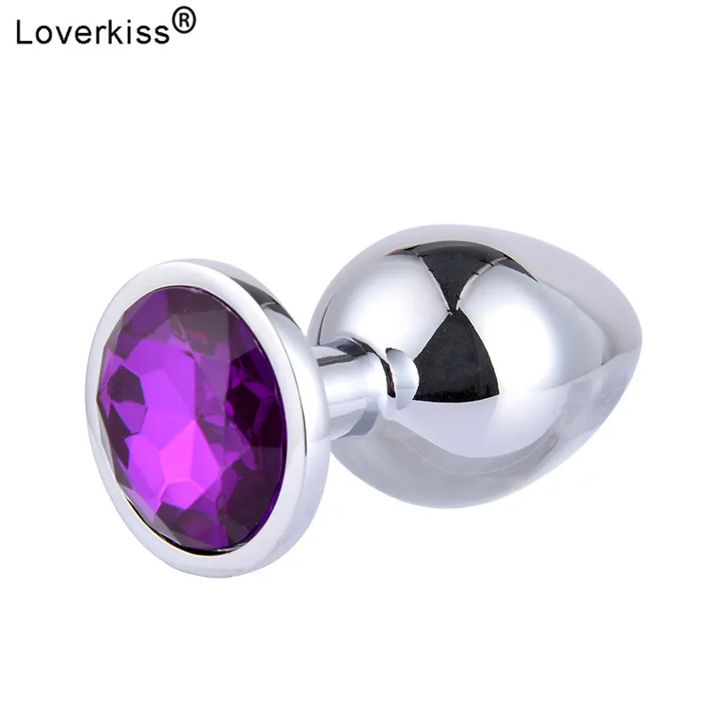 Loverkiss S/M/L 3pcs Alloy Butt Plug Jewel Anal Plug Set,Adult Games Anal Sex Trainer Bdsm Bondage Anal Sex Toys for Couples 5