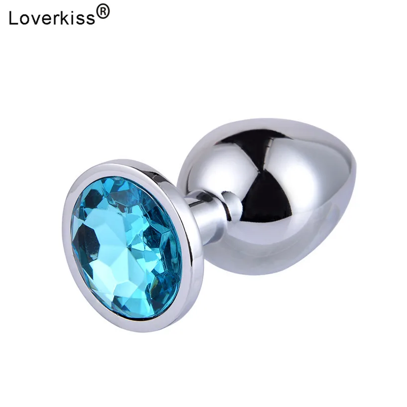 Loverkiss S/M/L 3pcs Alloy Butt Plug Jewel Anal Plug Set,Adult Games Anal Sex Trainer Bdsm Bondage Anal Sex Toys for Couples 7