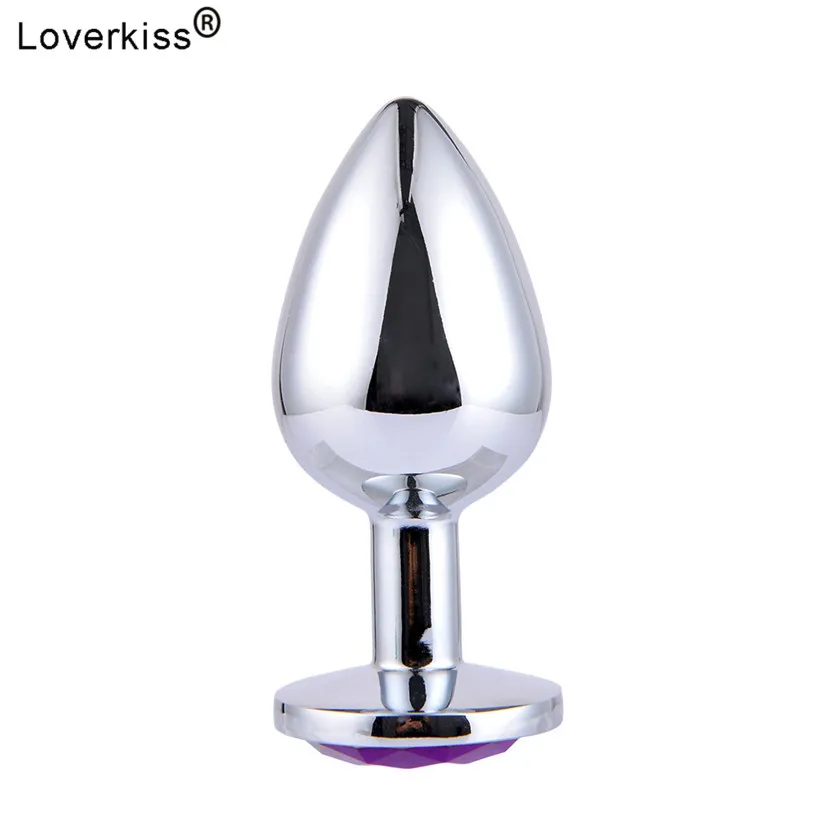Loverkiss S/M/L 3pcs Alloy Butt Plug Jewel Anal Plug Set,Adult Games Anal Sex Trainer Bdsm Bondage Anal Sex Toys for Couples 9