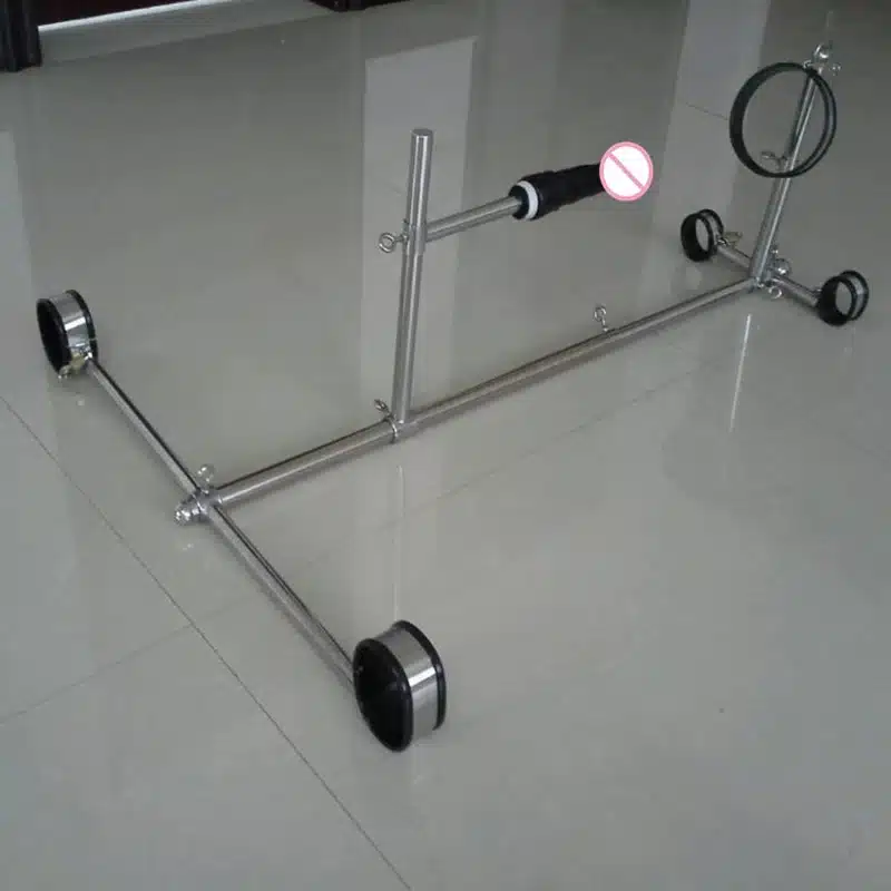 Stainless steel frame restraint+dildo,sex bdsm bondage Handcuffs sex toys for couples adult Games fetish bdsm sex tools for sale 8