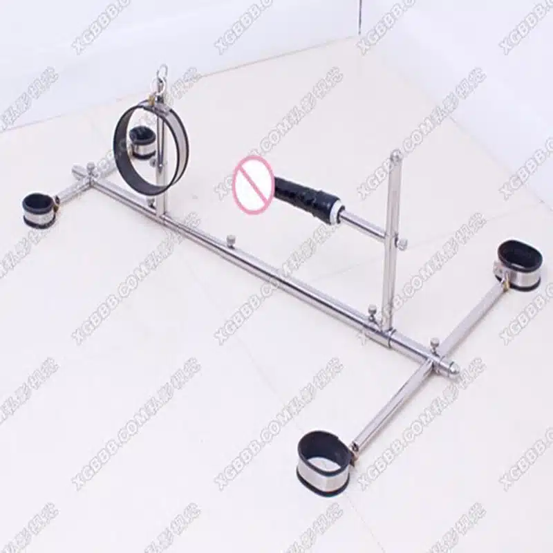 Stainless steel frame restraint+dildo,sex bdsm bondage Handcuffs sex toys for couples adult Games fetish bdsm sex tools for sale 13