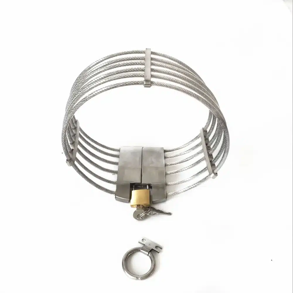 HOT fashion stainless steel metal bondage restraints neck collar slave bdsm collars feish sex toys for adult games products 5