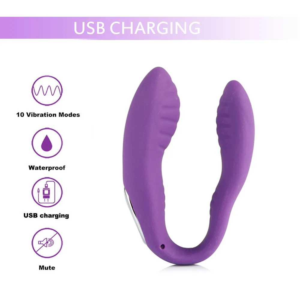 U Type Vibrator 10 Speed Vibrator For Women USB Rechargeable G-Spot Stimulate Vibrators Adult Sex Toy for Couple Sex Product 18
