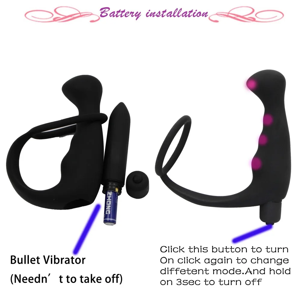 YEMA Soft Silicone Anal Butt Plug Vibrator 10 Speeds Sex Toy For Man Ring Penis Prostate Massage Male Vibrators Sex Products 11