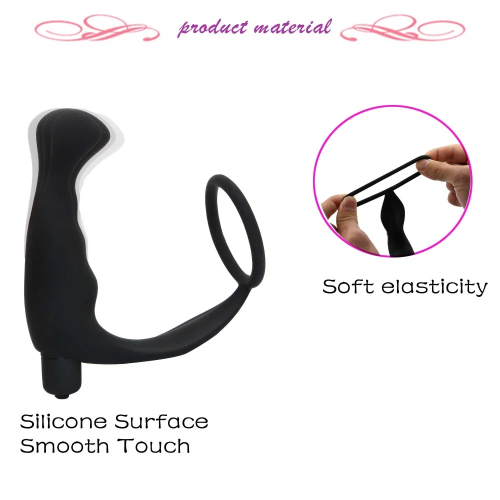 YEMA Soft Silicone Anal Butt Plug Vibrator 10 Speeds Sex Toy For Man Ring Penis Prostate Massage Male Vibrators Sex Products 13