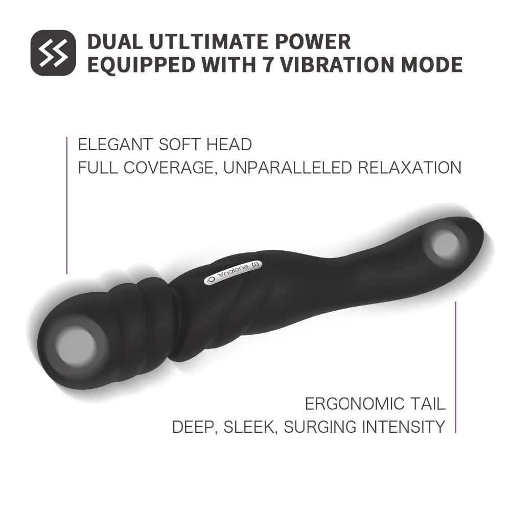 Nalone Double Motors Multi Speed Vibrator Sex Toys for Women Massage Wand for G Spot and Vagina Erotic Toys for Adult Waterproof 2
