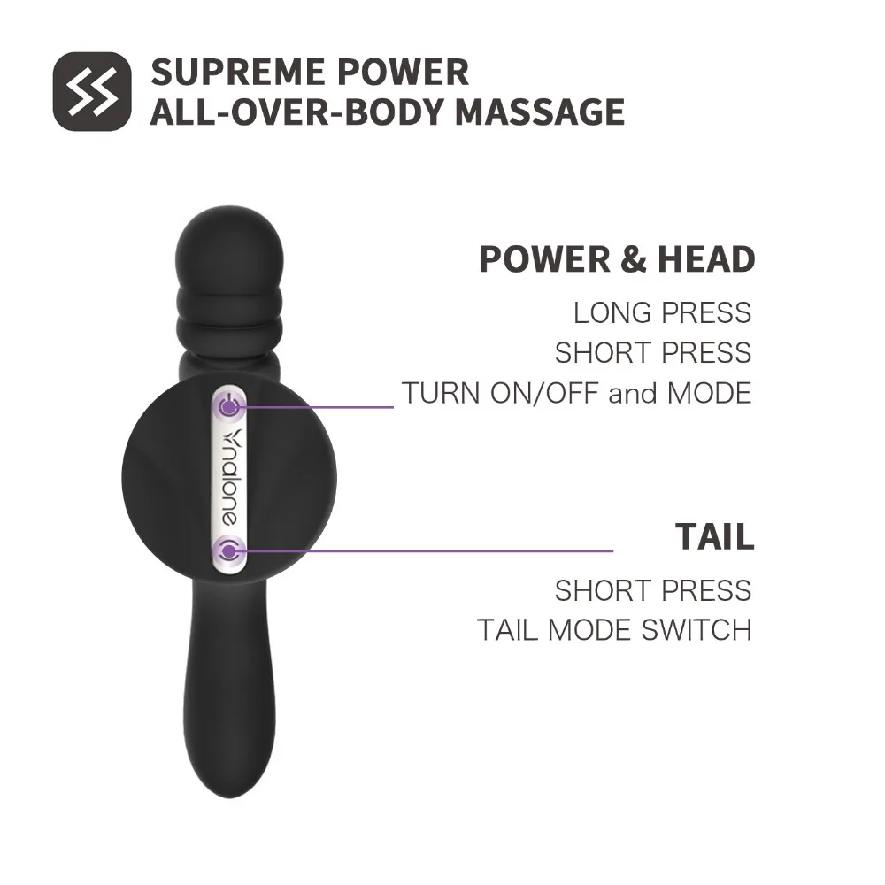 Nalone Double Motors Multi Speed Vibrator Sex Toys for Women Massage Wand for G Spot and Vagina Erotic Toys for Adult Waterproof 3