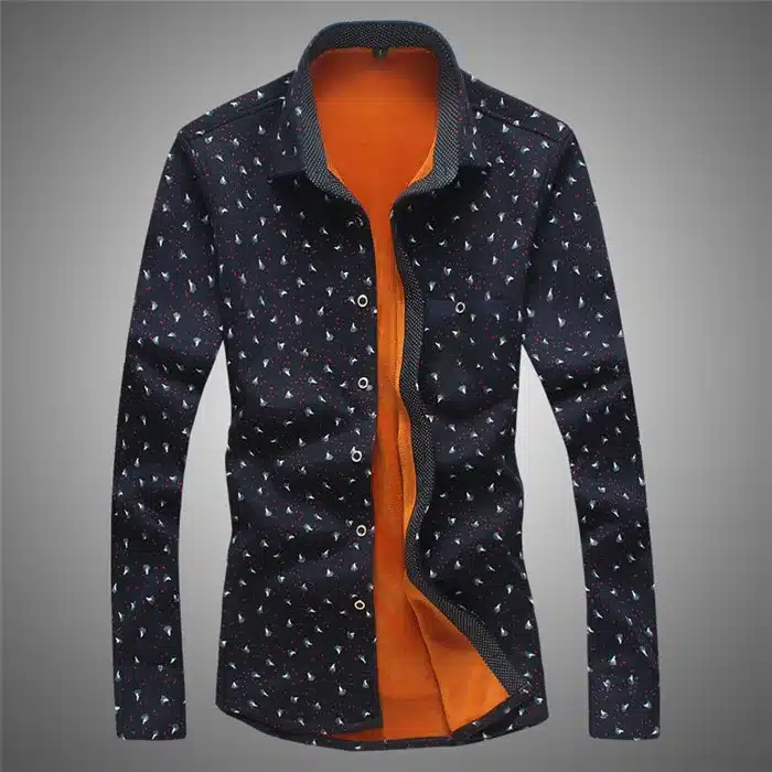 Loldeal Flannel Shirt Men Winter Shirts Men christmas Shirt Men's Plaid Warm Camisas Long Sleeve Winter Slim Dress Shirt 36