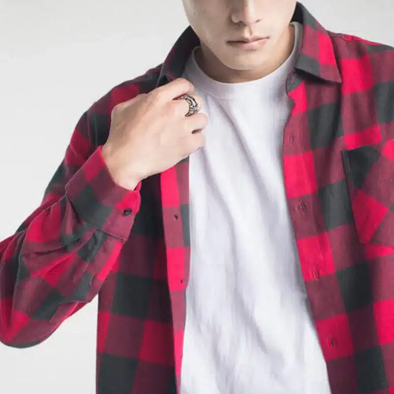 2018 Hot Sale Fashion Men Long Sleeve Thicken Warm Casual Shirts,Plaid Flannel Cotton Slim Fit Shirts Camisa Plus Size S-4XL 12