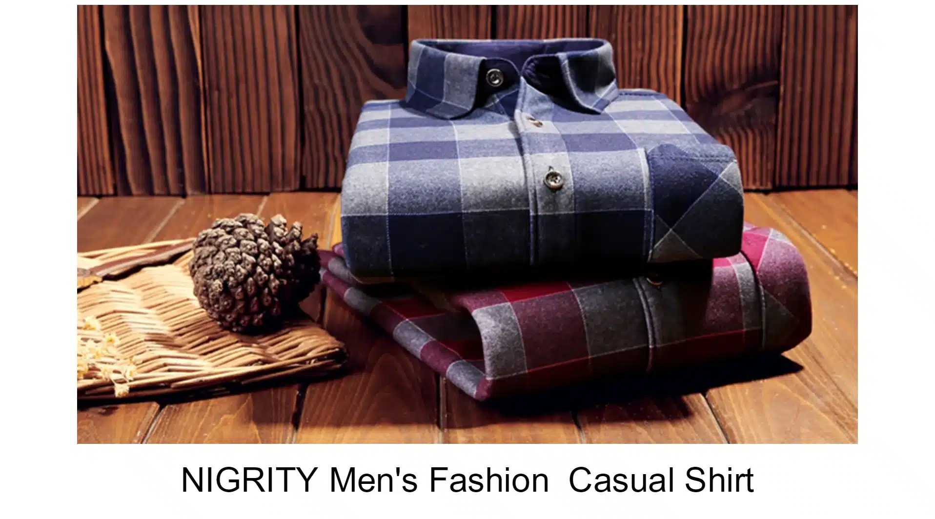 NIGRITY 2018 Autumn Winter Men's Long Sleeve Plaid warm Thick Fleece lining Shirt fashion soft Casual flannel plus size L-4XL 32