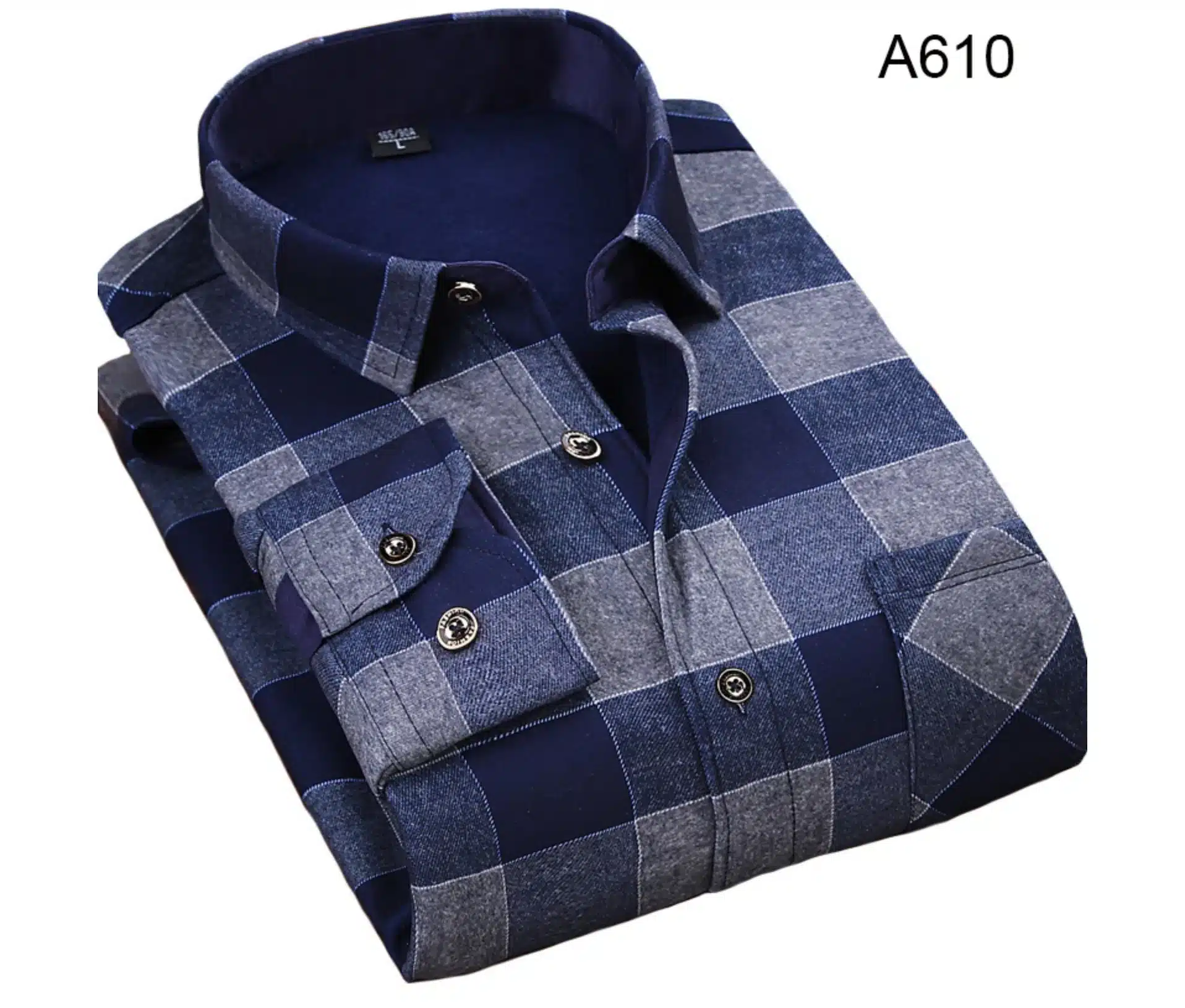 NIGRITY 2018 Autumn Winter Men's Long Sleeve Plaid warm Thick Fleece lining Shirt fashion soft Casual flannel plus size L-4XL 47