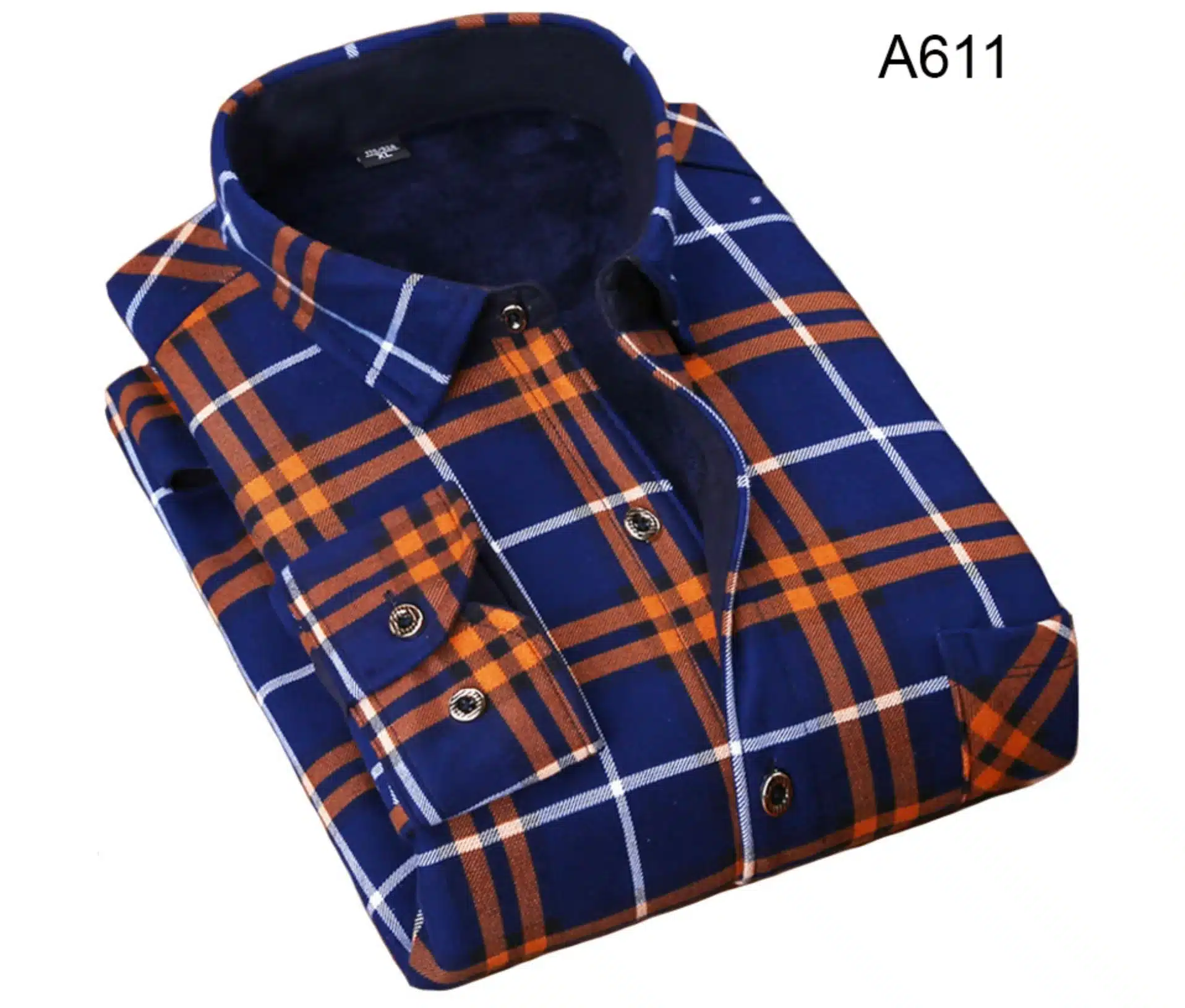 NIGRITY 2018 Autumn Winter Men's Long Sleeve Plaid warm Thick Fleece lining Shirt fashion soft Casual flannel plus size L-4XL 48