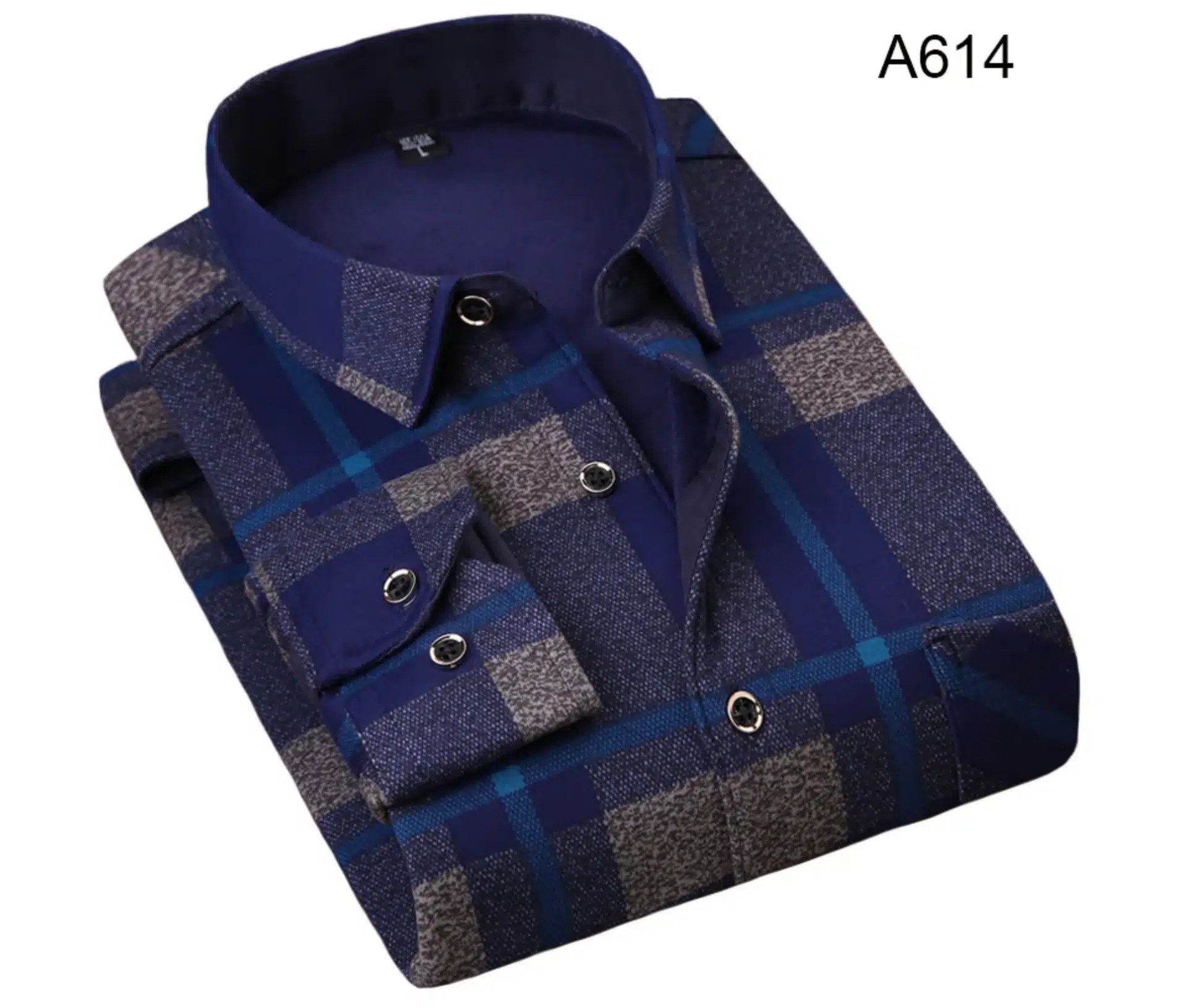 NIGRITY 2018 Autumn Winter Men's Long Sleeve Plaid warm Thick Fleece lining Shirt fashion soft Casual flannel plus size L-4XL 51