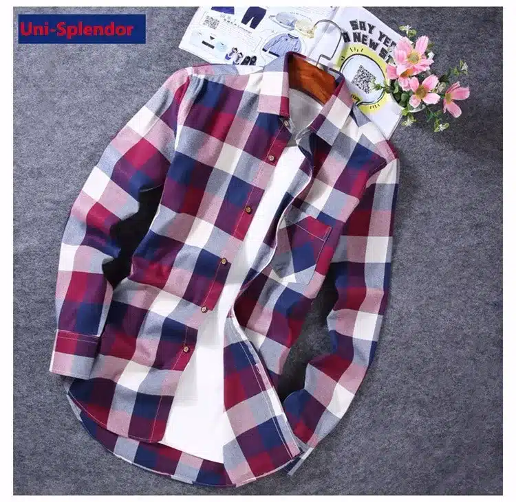 2018 Spring Autumn Flannel Men Plaid Shirt Long Sleeve Men's Warm Casual Shirts British Cotton Mens Check Shirt 14 Design YN790 12