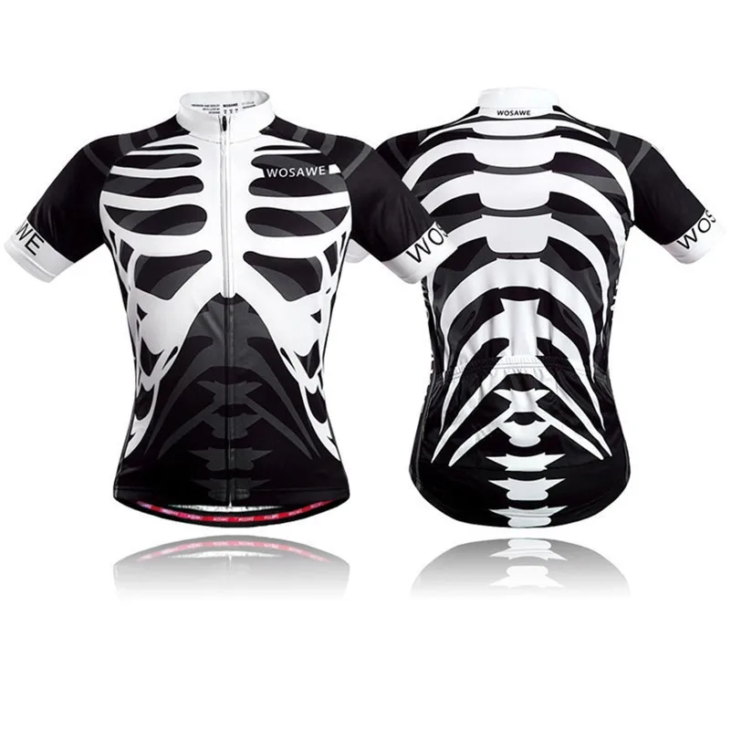 Quick Dry Cycling Jersey Outdoor Sports Bicicleta Jacket Bicycle Bike Skeleton Short Sleeve Shirt Ropa Ciclismo Clothing 11