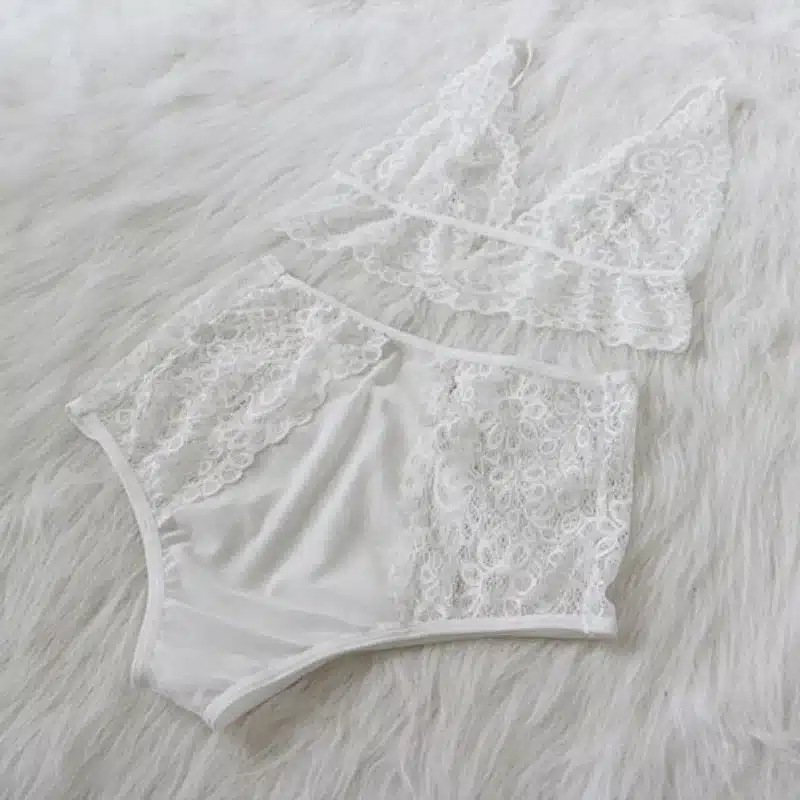 Women Transparent Intimate Lingerie Bralette Bra Set Underwear Panty Lace Set lingerie Underwear Female Bras Brief Sets 2018 9