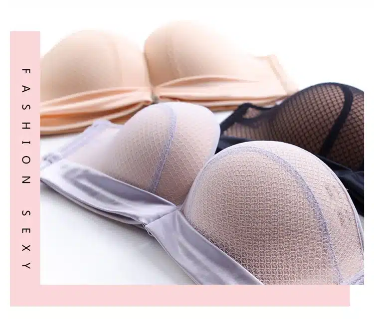New Sexy Push Up Front Closure Lingerie Set Gathering Seamless underwear 3/4 cup brassiere Women Bralette bra and panties set 15