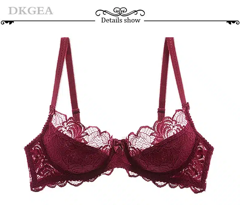 Hollow Sexy Bra Ultrathin Underwear Set Plus Size C D Cup Women Transparent Bra Sets Lace Embroidery Lingerie Gray Brassiere 11