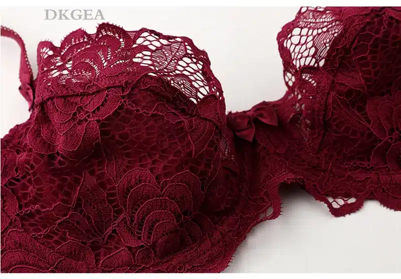 Hollow Sexy Bra Ultrathin Underwear Set Plus Size C D Cup Women Transparent Bra Sets Lace Embroidery Lingerie Gray Brassiere 12