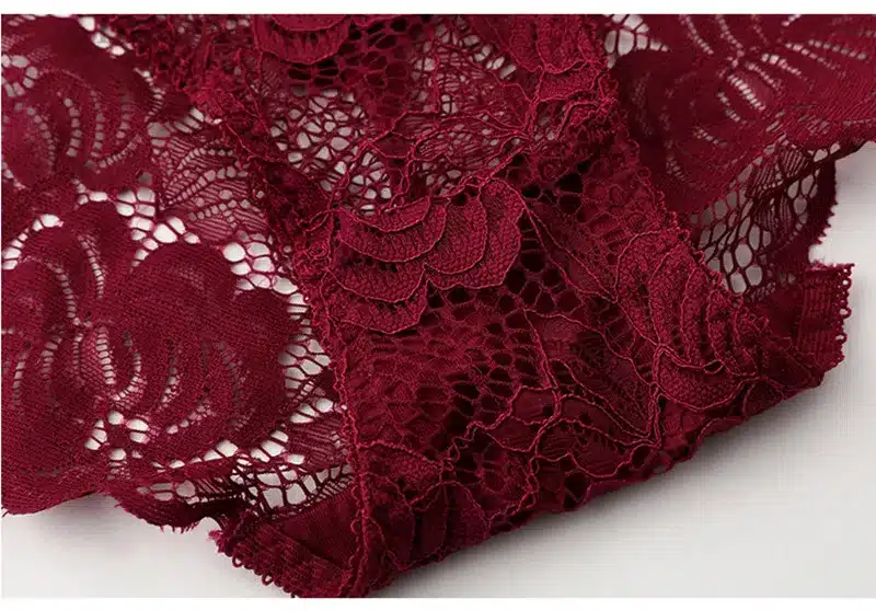 Hollow Sexy Bra Ultrathin Underwear Set Plus Size C D Cup Women Transparent Bra Sets Lace Embroidery Lingerie Gray Brassiere 15