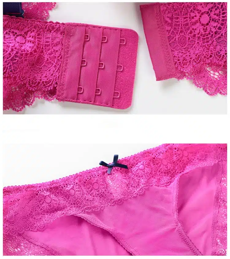 CINOON Sexy lace Underwear comfortable sexy side of the adjustable adjustable shoulder strap lingerie White black pink bra 22