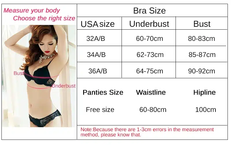 Sexy Lace Bra Set Women Underwear Set Push Up Bra Set Sexy Lcae Briefs Lingerie 3/4 Cup 70B 75B 80B drop shipping 13