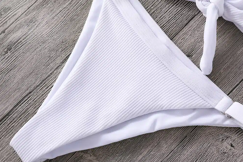 Lefeel 2018 Sexy Two Piece Bikini Set Solid Swimwear Low Waist Swimsuit Women Hot Sale Bikinis Bathing Suit Summer Biquini 28