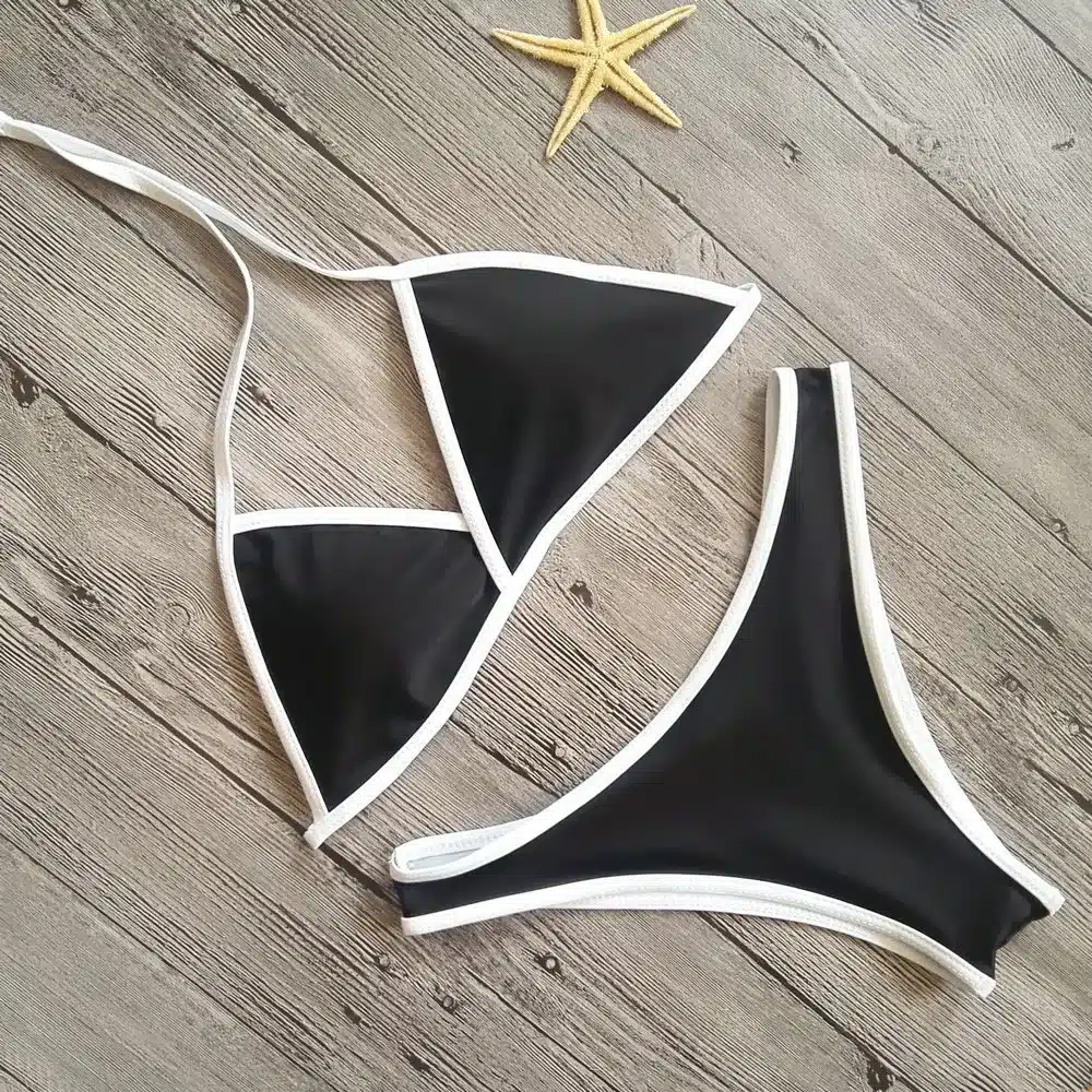 Halter patchwork bikini cross micro biquini swimsuit women tiny push up swimwear sexy switch bathing suit beach wear 17
