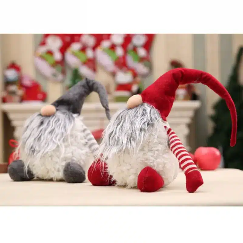 Handmade Swedish Tomte Christmas Decoration Santa Claus Scandinavian Plush Christmas Gnome Plush-Christmas Gift Birthday Present 13