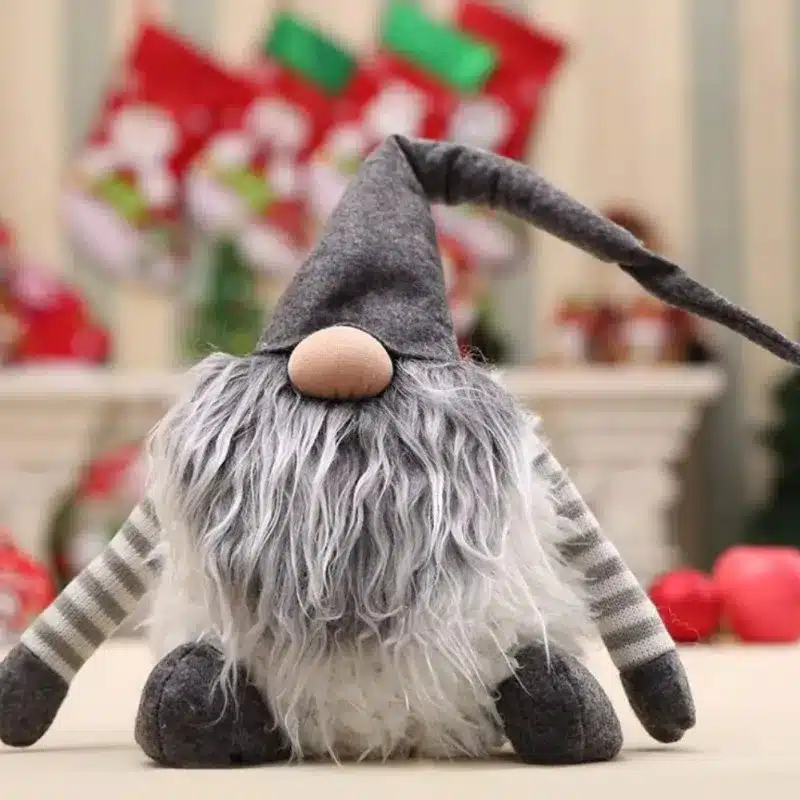 Handmade Swedish Tomte Christmas Decoration Santa Claus Scandinavian Plush Christmas Gnome Plush-Christmas Gift Birthday Present 16