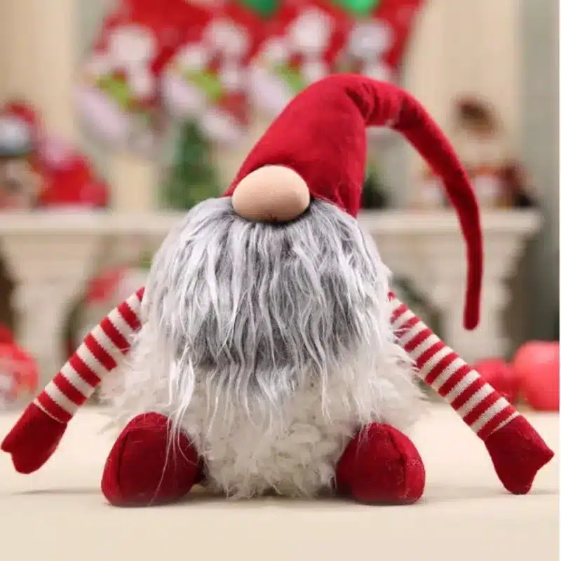 Handmade Swedish Tomte Christmas Decoration Santa Claus Scandinavian Plush Christmas Gnome Plush-Christmas Gift Birthday Present 17