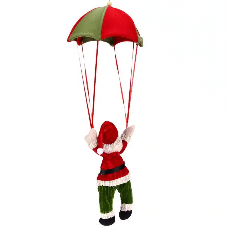 Christmas Home Ceiling Decorations Parachute 24cm Santa Claus Smowman New Year Hanging Pendant Christmas Decoration Supplies 15