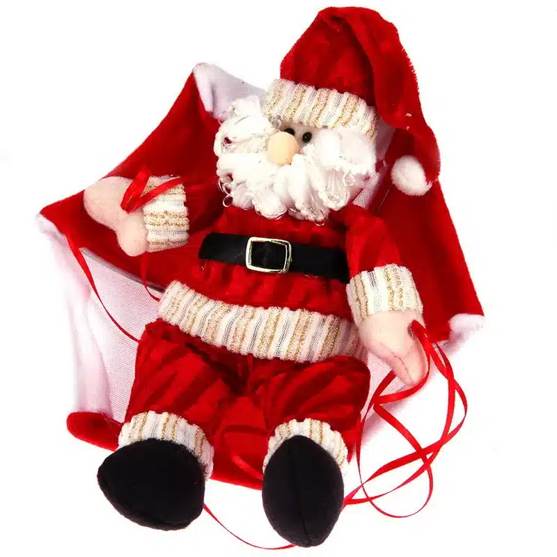 Christmas Home Ceiling Decorations Parachute 24cm Santa Claus Smowman New Year Hanging Pendant Christmas Decoration Supplies 17