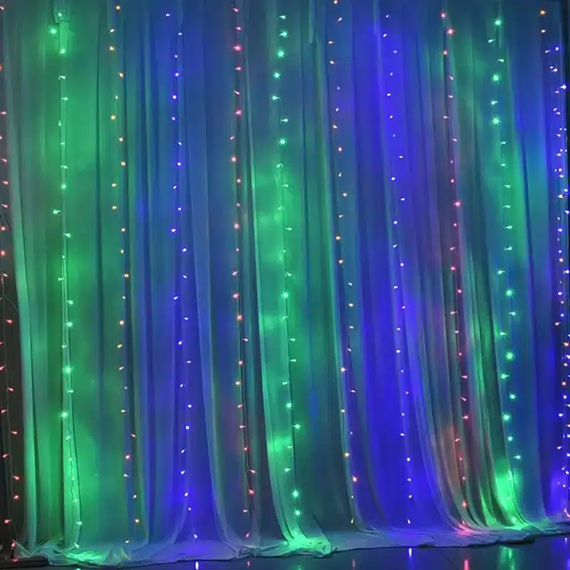 3X3m 300 LED Lamp Ornaments Curtain New Year Lights Christmas Decorations For Home Party Wedding Home Decor Enfeites De Natal 14