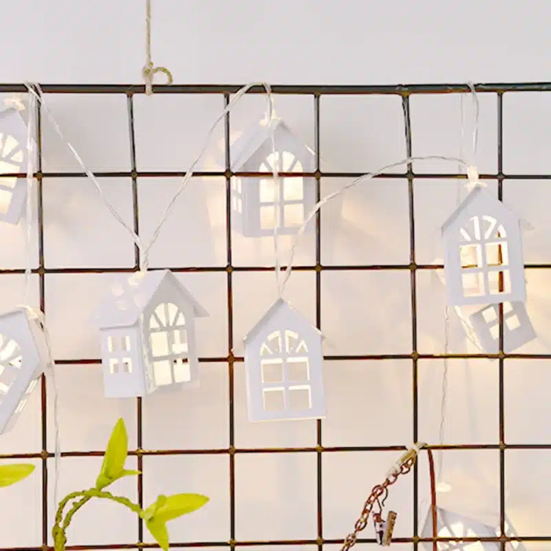 1.5M LED Christmas Tree Decor LED Light House String Wedding Garland New Year Christmas Decorations for Xmas Party 10pcs 16