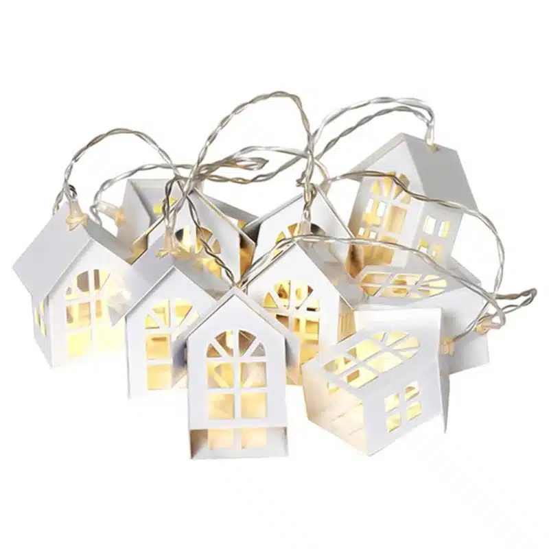 1.5M LED Christmas Tree Decor LED Light House String Wedding Garland New Year Christmas Decorations for Xmas Party 10pcs 19