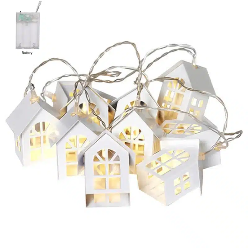 1.5M LED Christmas Tree Decor LED Light House String Wedding Garland New Year Christmas Decorations for Xmas Party 10pcs 21