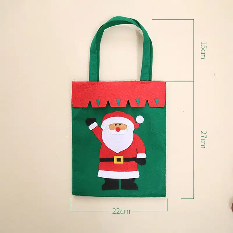 Smiry 1pc Christmas Decoration Supplies For Home Santa Claus Socks Style Christmas Candy Bag Christmas Drop Ornaments 18
