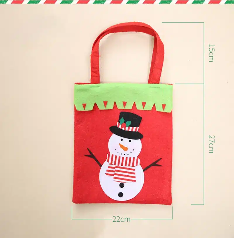 Smiry 1pc Christmas Decoration Supplies For Home Santa Claus Socks Style Christmas Candy Bag Christmas Drop Ornaments 19