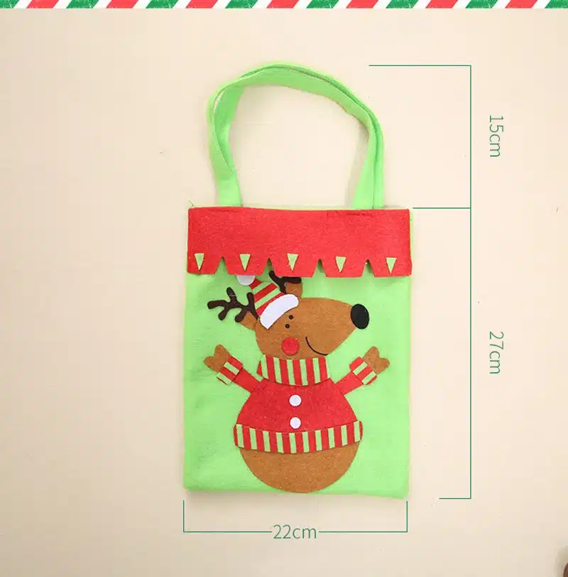 Smiry 1pc Christmas Decoration Supplies For Home Santa Claus Socks Style Christmas Candy Bag Christmas Drop Ornaments 20