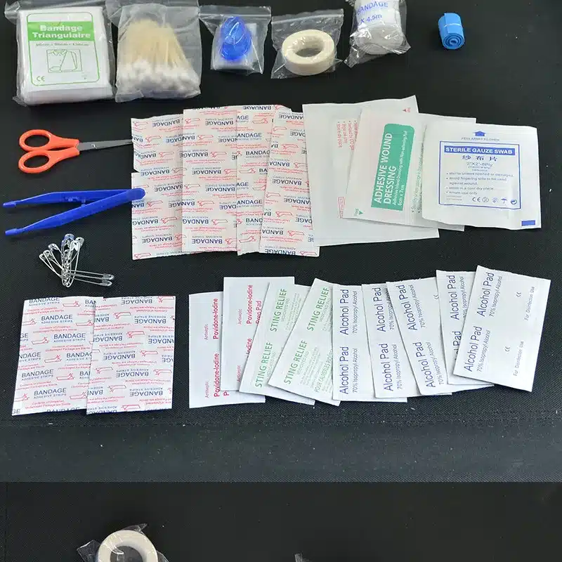 120pcs/pack Safe Camping Hiking Car First Aid Kit Medical Emergency Kit Treatment Pack Outdoor Wilderness Survival 14