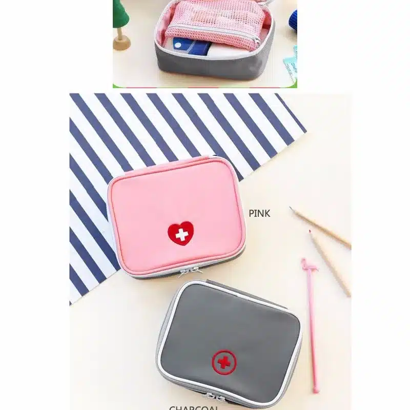 13*10*4cm Cute Mini Portable Medicine Bag First Aid Kit Medical Emergency Kits Organizer Outdoor Household Pill Bag 10