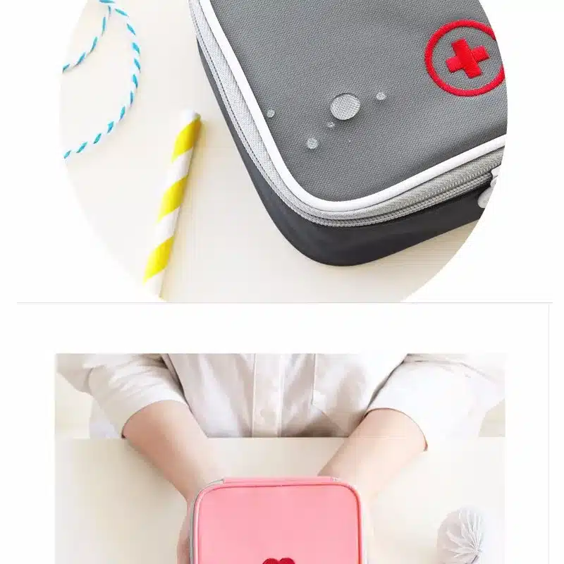 13*10*4cm Cute Mini Portable Medicine Bag First Aid Kit Medical Emergency Kits Organizer Outdoor Household Pill Bag 15