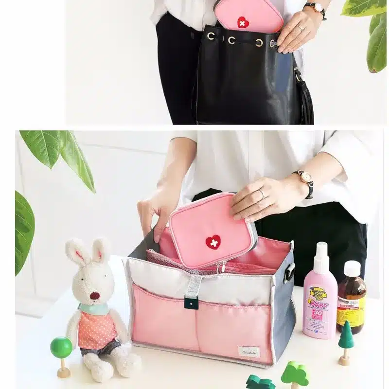13*10*4cm Cute Mini Portable Medicine Bag First Aid Kit Medical Emergency Kits Organizer Outdoor Household Pill Bag 18