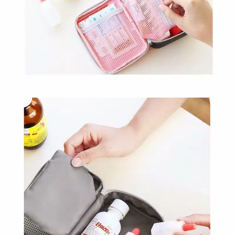 13*10*4cm Cute Mini Portable Medicine Bag First Aid Kit Medical Emergency Kits Organizer Outdoor Household Pill Bag 21